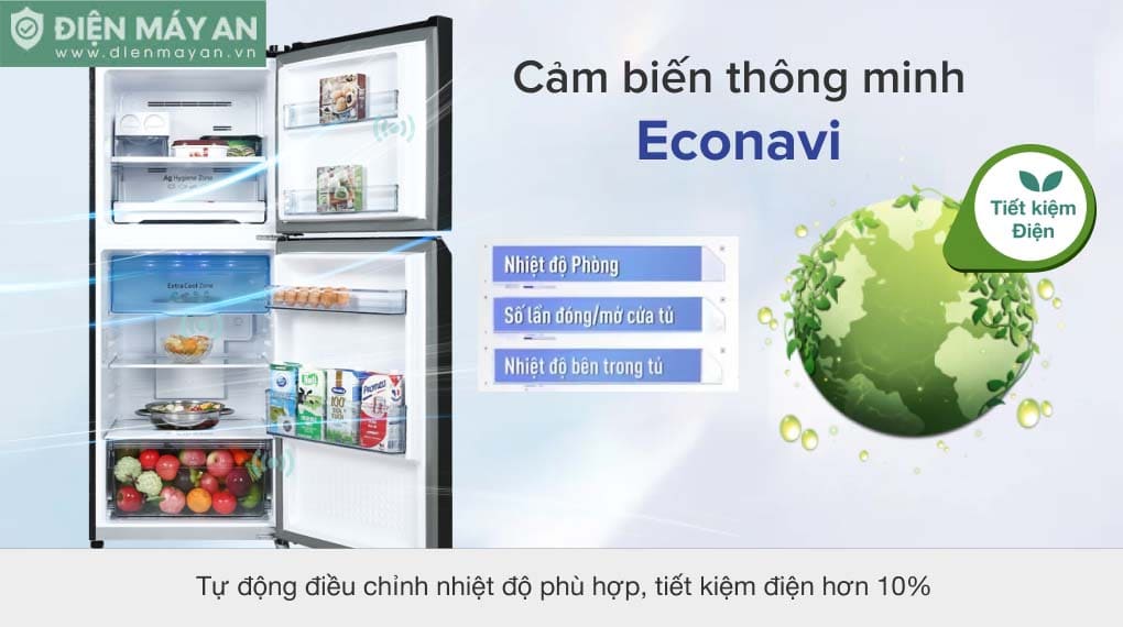 Tủ lạnh Panasonic Inverter 268 lít NR-TV301VGMV
